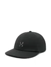 Haglöfs Logo-embroidered Patterned-strap Cap In Black