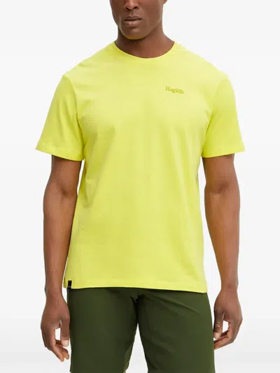 Haglöfs Logo-embroidered T-shirt In Yellow