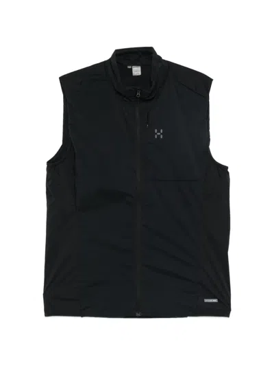 Haglöfs Logo-print Zip-up Jacket In Black
