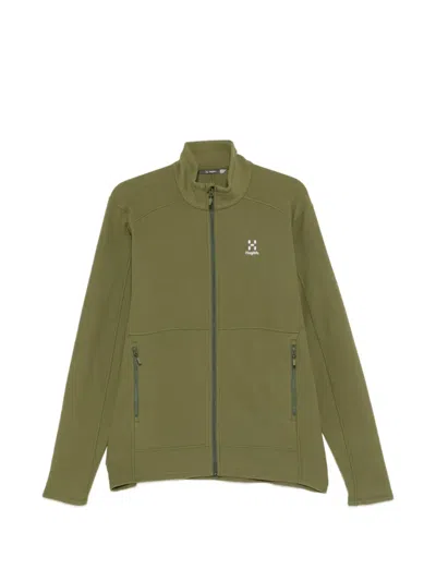 Haglöfs Logo-print Zip-up Jacket In Green