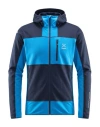 Haglöfs Man Jacket Azure Size S Recycled Polyester, Elastane In Blue