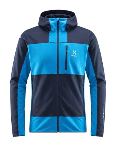Haglöfs Man Jacket Azure Size S Recycled Polyester, Elastane In Blue