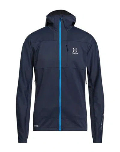 Haglöfs Man Jacket Navy Size M Recycled Polyester In Blue