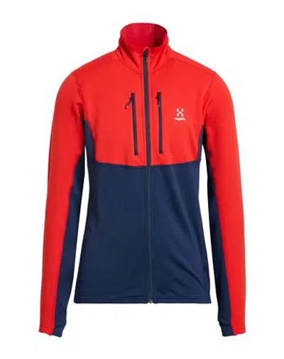 Haglöfs Man Sweatshirt Red Size L Recycled Polyester, Elastane