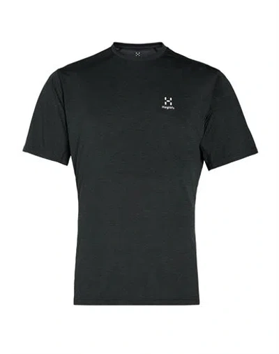 Haglöfs Man T-shirt Charcoal Size M Polyester In Gray