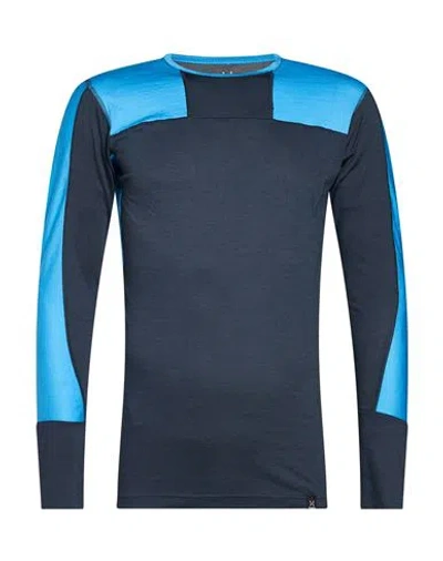 Haglöfs Man T-shirt Midnight Blue Size S Polyester, Wool In Multi