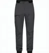Haglöfs Minimalist Straight Pants With Zippered Pocket And Elastic Cuffs In Black