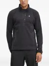 Haglöfs Mora Half-buttoned Sweatshirt In Black