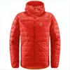 Haglöfs Quilted Down Jacket With Hood In Red
