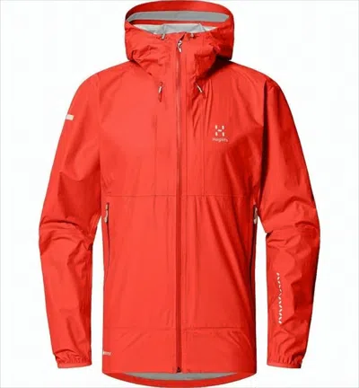 Haglöfs Red Polyamide Jacket With Hood
