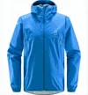 Haglöfs Streamlined Front-zip Lightweight Jacket With Attached Hood In Blue