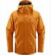 Haglöfs Water-resistant Casual Jacket With Adjustable Hood In Orange
