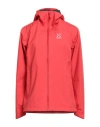 Haglöfs Woman Jacket Red Size L Polyester In Red
