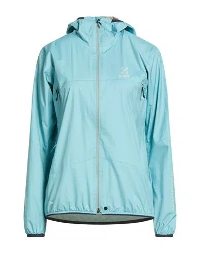 Haglöfs Woman Jacket Turquoise Size L Polyamide In Blue