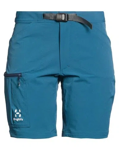 Haglöfs Woman Shorts & Bermuda Shorts Deep Teal Size 14 Recycled Polyamide, Polyamide, Elastane In Green