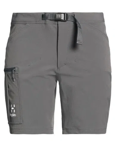 Haglöfs Woman Shorts & Bermuda Shorts Grey Size 14 Recycled Polyamide, Polyamide, Elastane In Gray