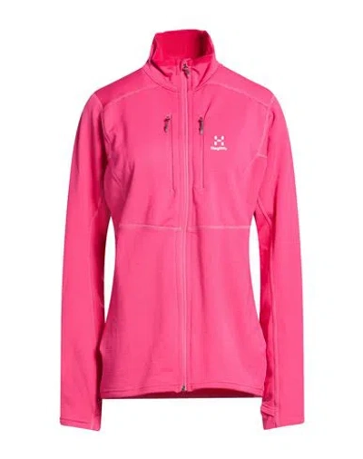 Haglöfs Woman Sweatshirt Fuchsia Size Xl Recycled Polyester, Elastane In Pink