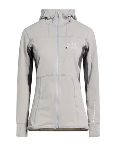 Haglöfs Woman Sweatshirt Light Grey Size Xs Recycled Polyester, Elastane In Gray