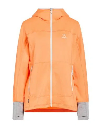 Haglöfs Woman Sweatshirt Orange Size M Recycled Polyester, Elastane