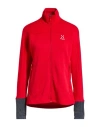 Haglöfs Woman Sweatshirt Red Size L Recycled Polyester, Lycra In Red