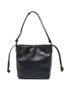 Hags Bubu Leather Shoulder Bag In Blue