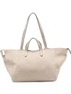 Hags Colette Suede Tote Bag In Neutral
