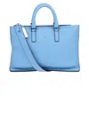 Hags Grainy Leather Bag In Blue