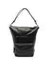 Hags Judy Leather Backpack In Black