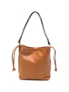 Hags Knotted-drawstring Shoulder Bag In Blue
