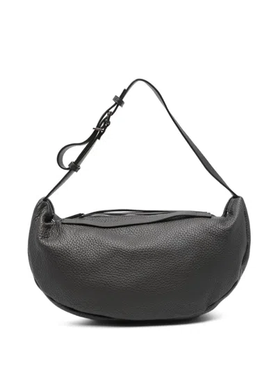 Hags Leather Satchel Bag In Gray