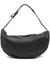 Hags Woven Shoulder Bag In Black