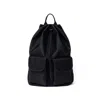 Hah Archive Women's Three-way Two-pocket Drawstring Bag - Black In Black
