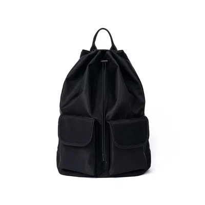 Hah Archive Women's Three-way Two-pocket Drawstring Bag - Black
