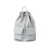 Hah Archive Women's Three-way Two-pocket Drawstring Bag - Silver In Silver