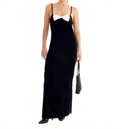 Hai Antoinette Maxi Dress In Black & Ivory