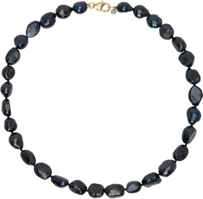 Hai Black Jean Necklace In Black / Gold