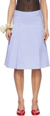 Hai Blue Erla Midi Skirt In Blue #96