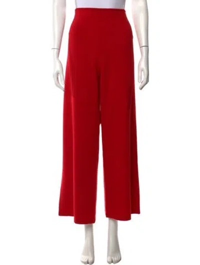 Pre-owned Hai Cashmere Wide Leg Pants W/ Tags In Red