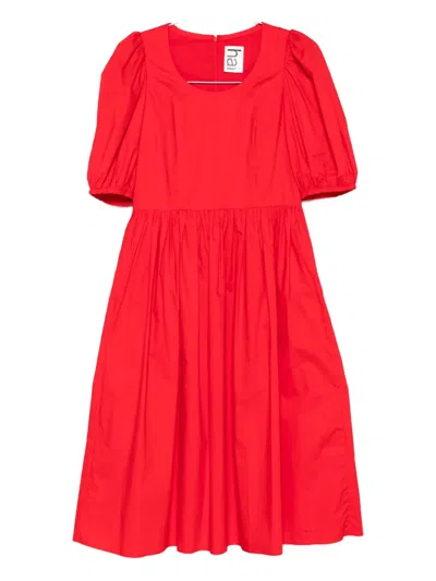 Hai Cotton Puff-sleeve Dress In Pink