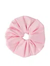 Hai Pink Dupion Frill Scrunchie In 粉色