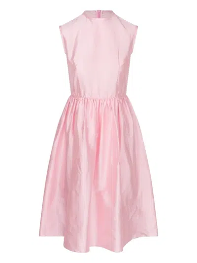 Hai Elisabeth Sleeveless Gathered Midi Dress In Pink