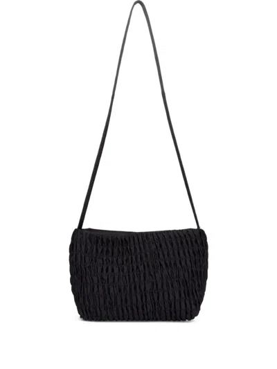 Hai Millie Ruched Shoulder Bag In Black
