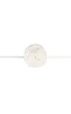 Hai Rosette Dupion Silk Tie In White