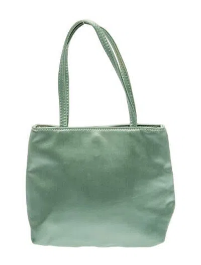 Pre-owned Hai Satin Tote In Green
