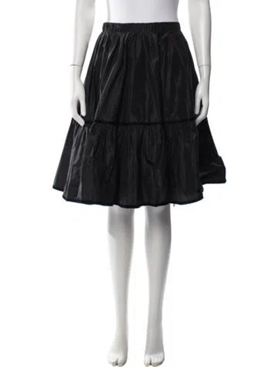 Pre-owned Hai Silk Midi Length Skirt In Black