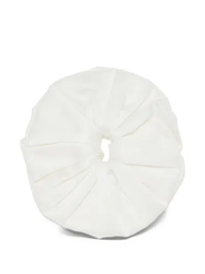Hai Silk Organza Scrunchie In White