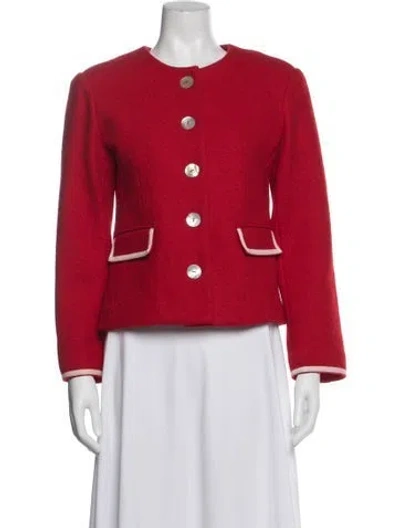 Pre-owned Hai Wool Jacket In Red