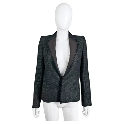 Pre-owned Haider Ackermann 2010's Carbon Tweed Black Jacket