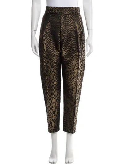 Pre-owned Haider Ackermann Animal Print Pants In Black