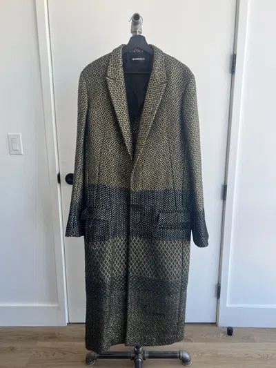 Pre-owned Haider Ackermann Aw16 O'hara Coat In Gold